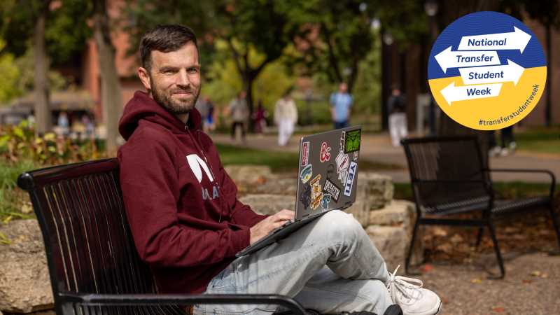 Chris Crowder, a junior engineering physics major, says he felt supported as a transfer student at UWL every step of the way.