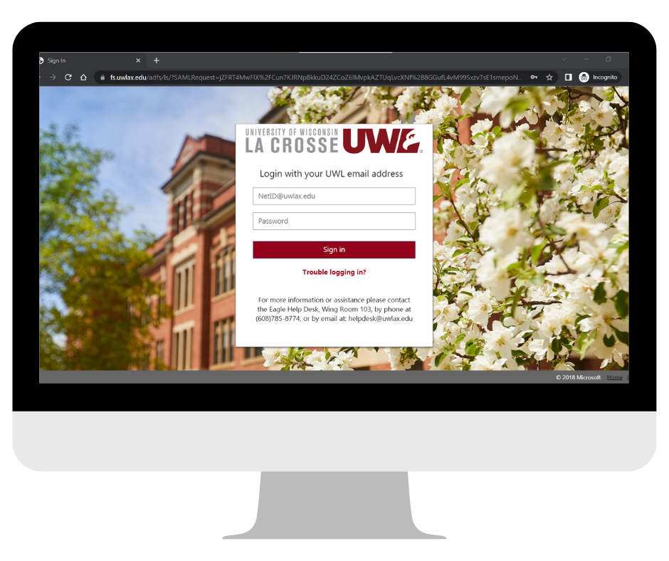Enter your UWL NetID and Password