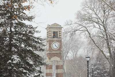 Winter scene on the UW-La Crosse campus.