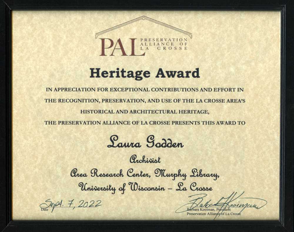 heritage dissertation award