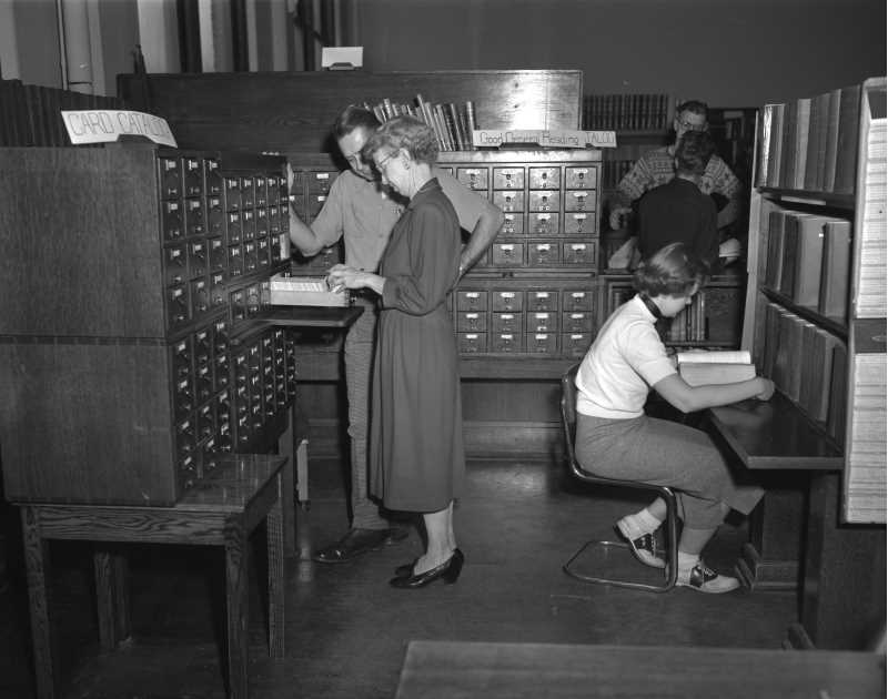 Remember card catalogs? Circa 1955