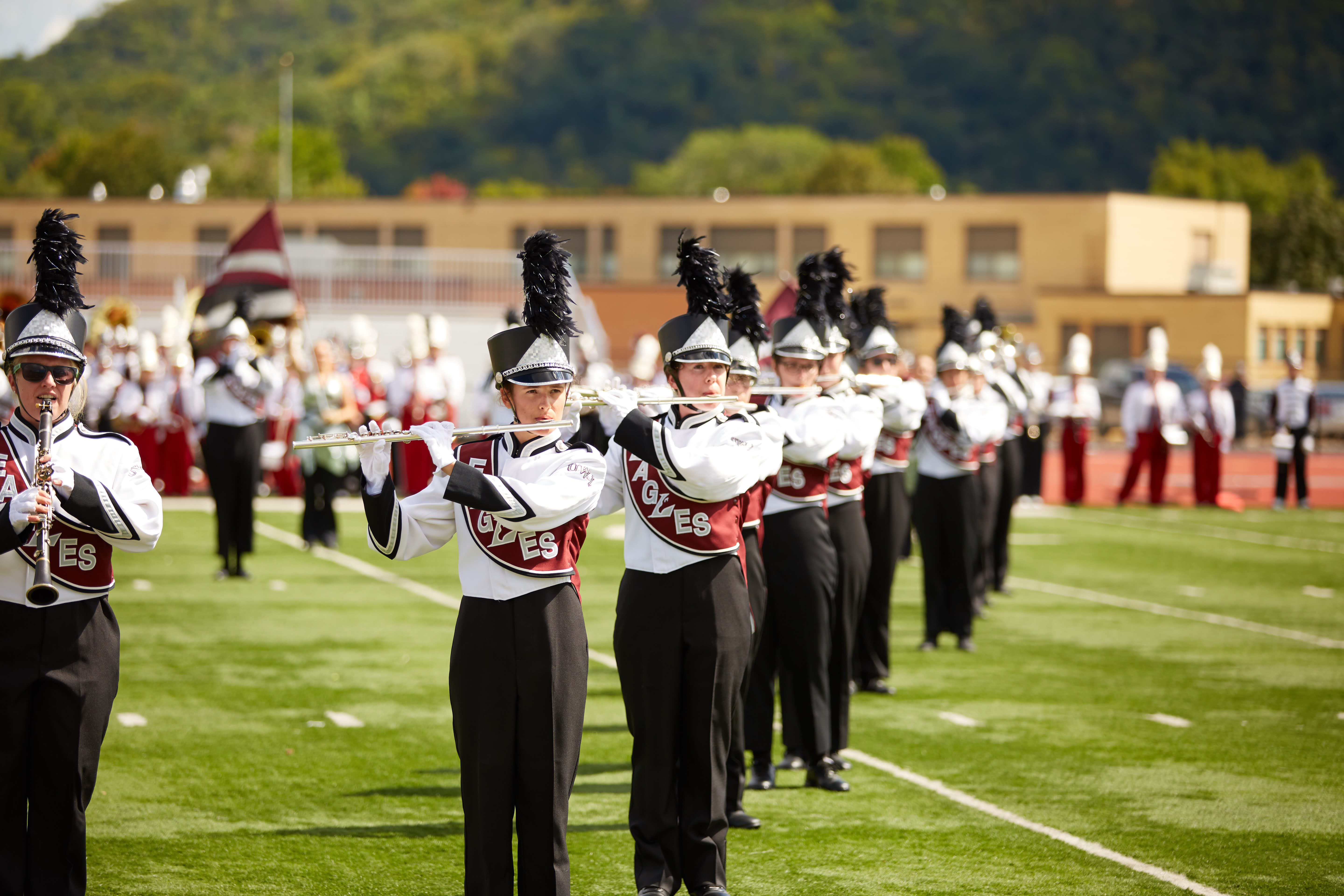 Lawrence Intermediate School Band is rooting for the Eagles