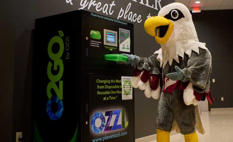 The OZZI reusable container program was introduced to UWL in 2020, positively impacting the university environmentally and financially.