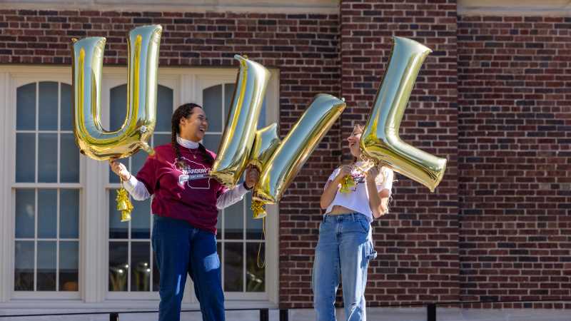 UWL senior Marlee Simpson (left) was one of several donors who shared why they love to support One Day for UWL.