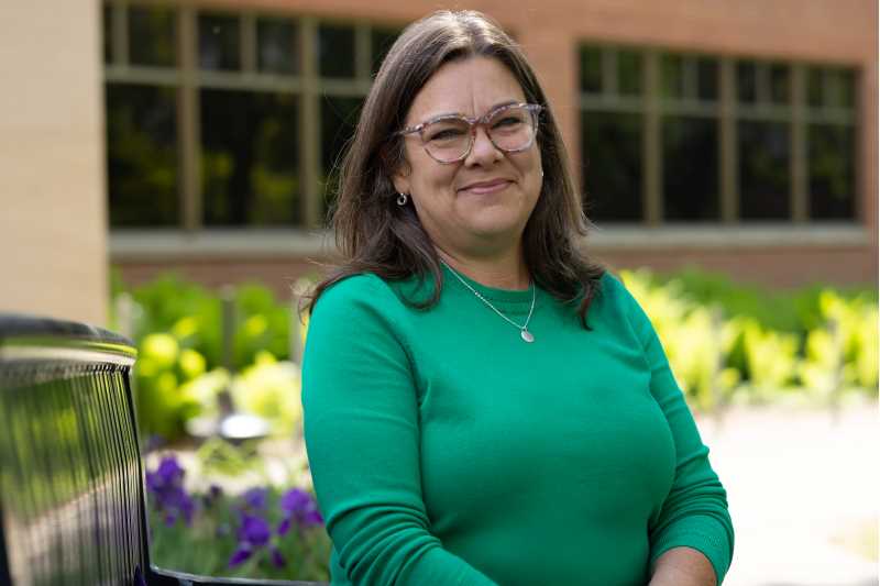 Heather Linville, professor of educational studies, is one of six faculty to receive a 2025 Eagle Teaching Excellence Award.