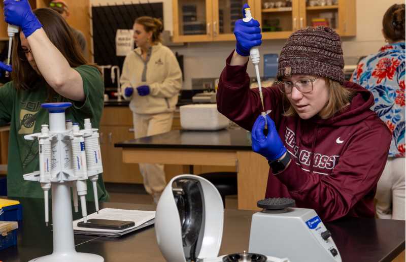 Students in Adam Schneider's plant taxonomy course are getting hands-on experience tackling a real-world project for the City of La Crosse.