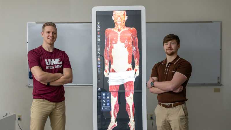 UWL's Anatomage table provides students a virtual, low-pressure environment to study the human anatomy.