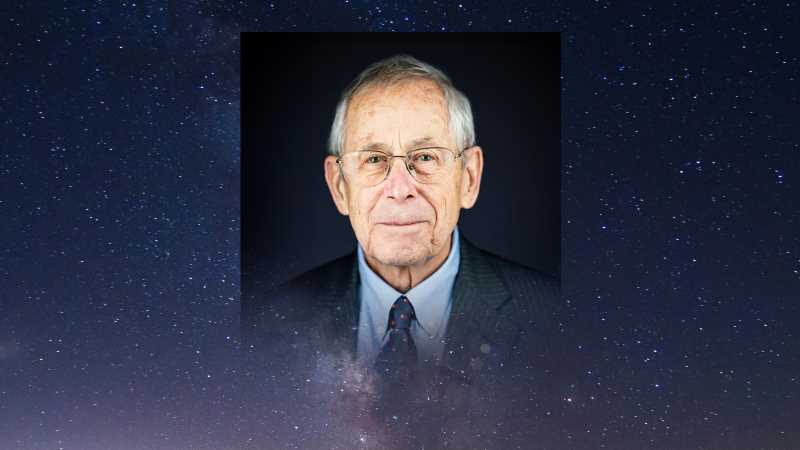 Phillip James Peebles is a Canadian-American astrophysicist, astronomer, and theoretical cosmologist who is currently the Albert Einstein Professor in Science, emeritus, at Princeton University.  James Peebles official Nobel portrait: © Nobel Prize Outreach AB. Photo: A. Mahmoud.