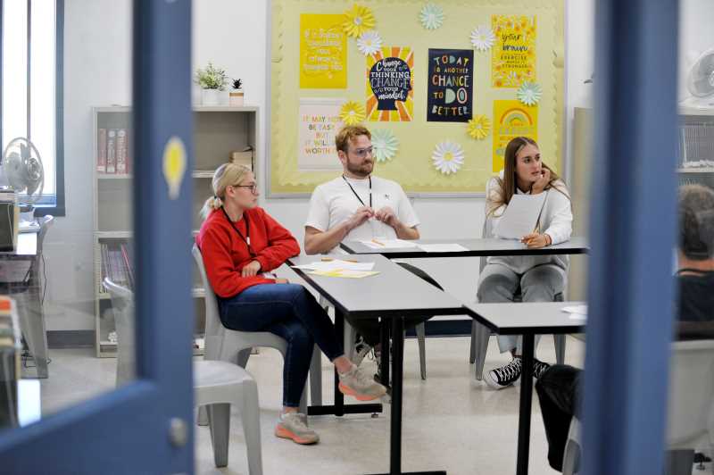 Students in Nickolas Bakken’s Corrections and Penology course (SOC 323) traveled to New Lisbon Correctional Institution to record audiobooks with incarcerated father to gift to their children on the outside.