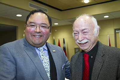 Victor Macías González and Greg Wegner photo.