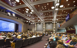 Image of Graff Main Hall auditorium during 2014 Chancellor's University Address.