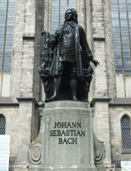 Bach statue.