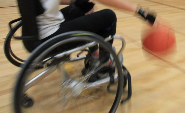 Wheelchair basketball photo. 