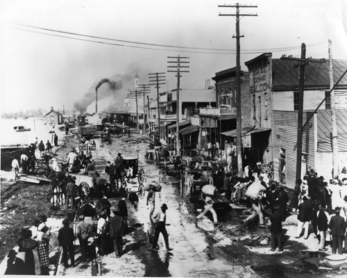 A levee scene at Bayou Sara, La., circa 1910 