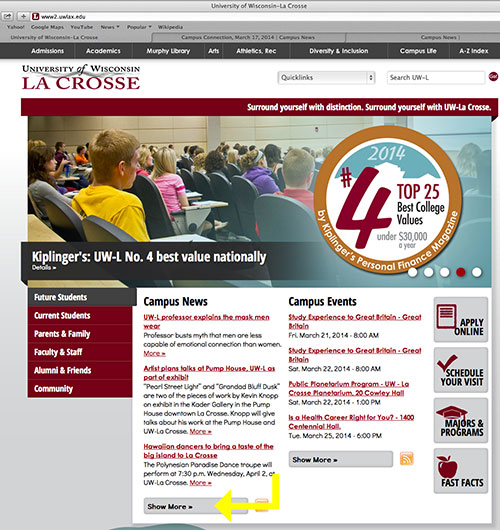 UW-L homepage art.