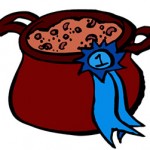 Chili with blue ribbon.