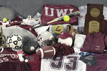 Photo of UW-L athletic items.