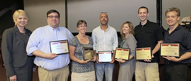 Photo of teaching excellence award winners. 