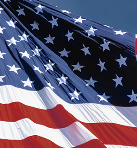 Image of close-up of the American flag.