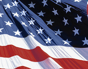 Image of close-up of the American flag.