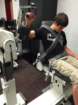 Students compared the upper body rehabilitation test to four other tests that are considered valid. 