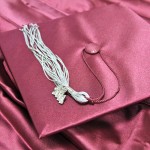 graduation gown and mortarboard