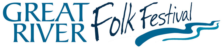 Great River Folk Festival logo.
