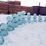 Photo of ice sculpture.