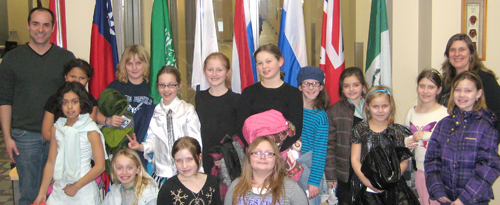 Group photo of Girl Scouts.