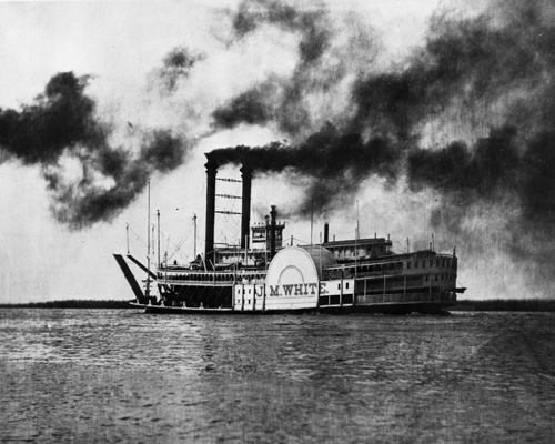 The J.M. White steamboat.