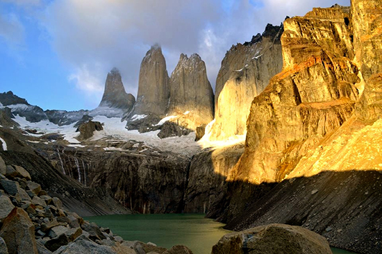 picturesque view of Parque Nacional Torres del Paine, in Patagonia, Chile