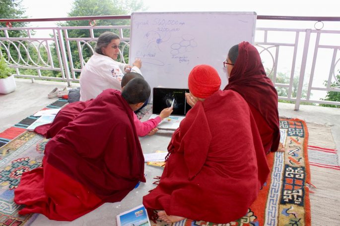 UWL faculty member Melissa Collum also volunteered at a Buddhist nunnery in the Himalayas later in the summer, evaluating, developing and teaching the non-religious educational programming the nunnery provides. “We learn so much from people in other nations and it is so important – especially in education – that we don’t get in the mindset that we are always right,” says Collum. “Interconnectedness is so easy to foster in the world today.”