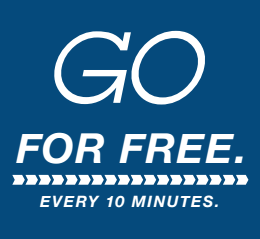 Image that says Go For Free every 10 minutes. 