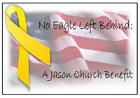 American Flag with yellow ribbon. 