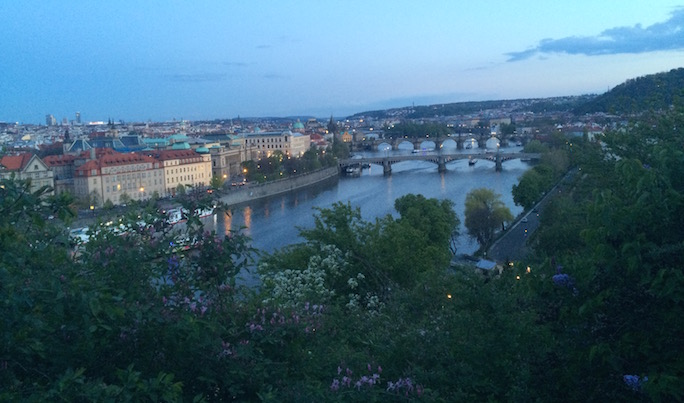 Image of sky view of Prague.