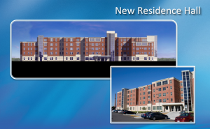 image of the new residence hall architectural rendering.