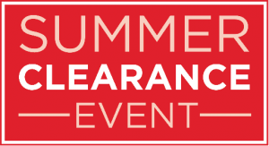 sign that says Summer Clearance Event