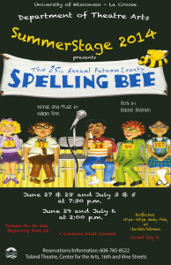 poster for Putnam County Spelling Bee production.