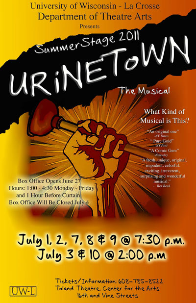 Urinetown poster. 