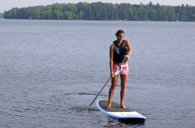 Weyenberg on paddleboard. 