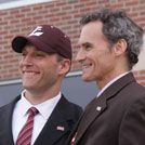 Josh Whitman with UW-L Chancellor Joe Gow.