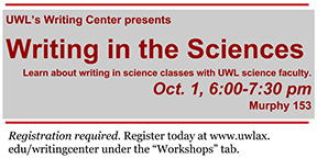 Writing in the sciences workshop