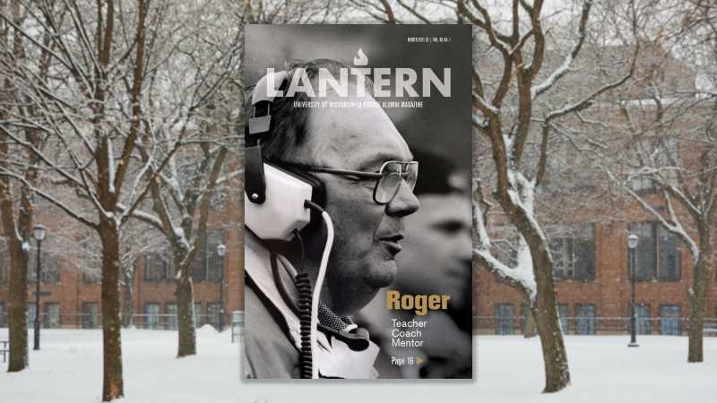 The cover of the Winter 21-22 issue of the UWL Lantern.