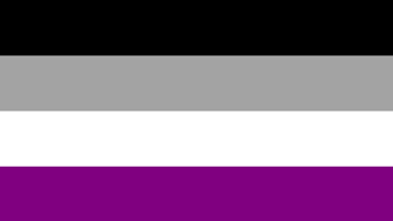 Asexual Pride - Black, Gray, White, and Purple