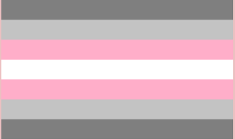 Demi-Girl - Gray (dark,) Gray (light,) Pink, White, Pink, Gray (light,) Gray (dark)
