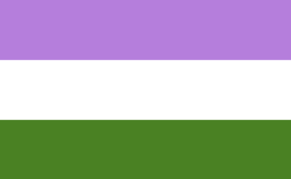 Gender Queer Pride - Purple, White, Green