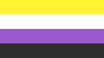 Nonbinary Pride - Yellow, White, Purple, Black
