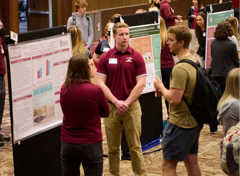 PT students present original research at the UWL Research and Creativity Symposium. 