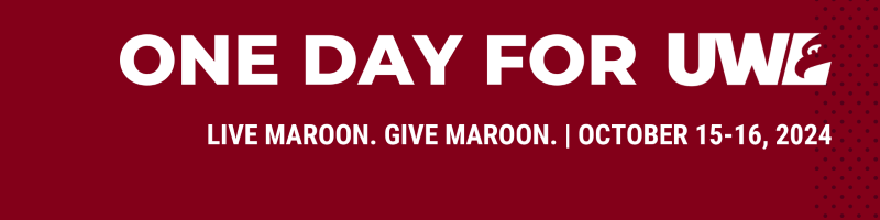 LinkedIn banner with text of: One Day for UWL | Live Maroon. Give Maroon. | October 15-16, 2024