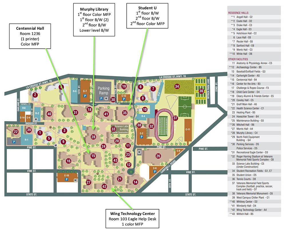 Uw La Crosse Campus Map Of Dorms